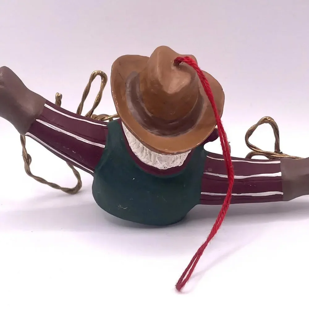 Cowboy‎ Santa Howdy Christmas Ornament